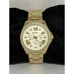 Fossil Gold Women's Watch with Crystal Accents